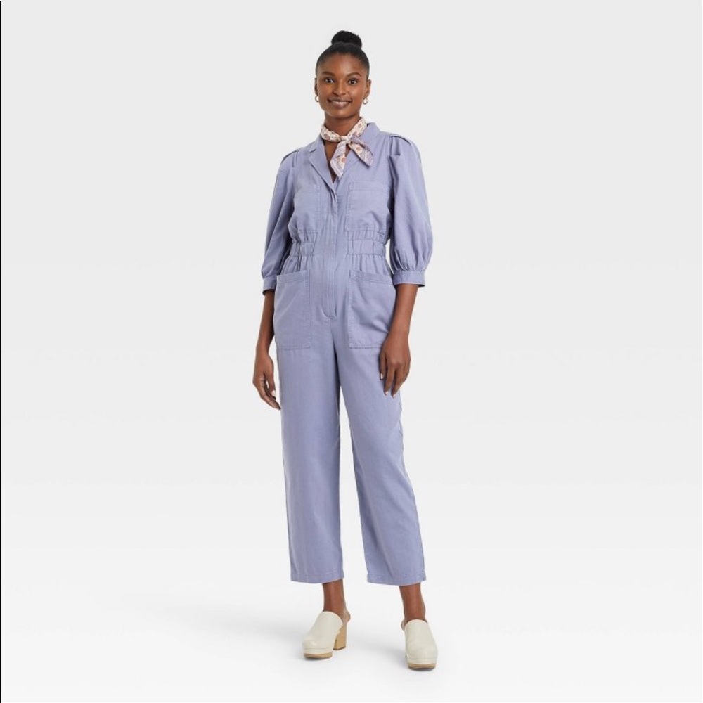 Target Lilac Purple Denim Jumpsuit